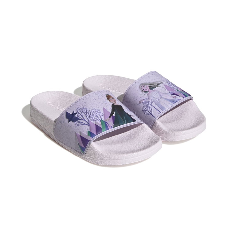adidas Badeschuhe Adilette x Disney Die Eiskönigin Shower fliederviolett Kinder